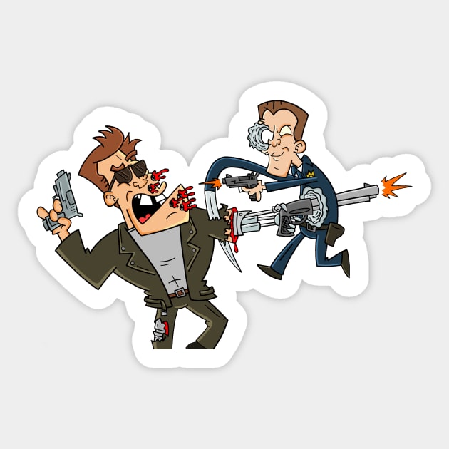 Terminator 2 Sticker by Crockpot